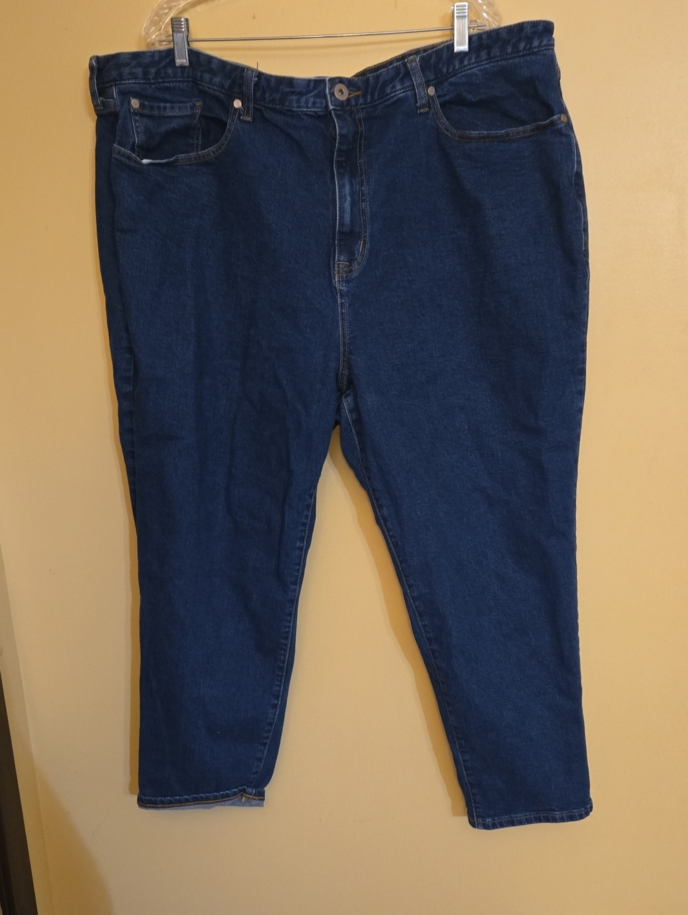 Lovesick Dark Blue Cropped Ankle Jeans